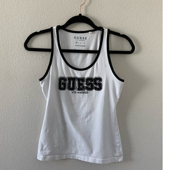 GUESS Women‎ Logo Tank In White - Picture 1 of 4